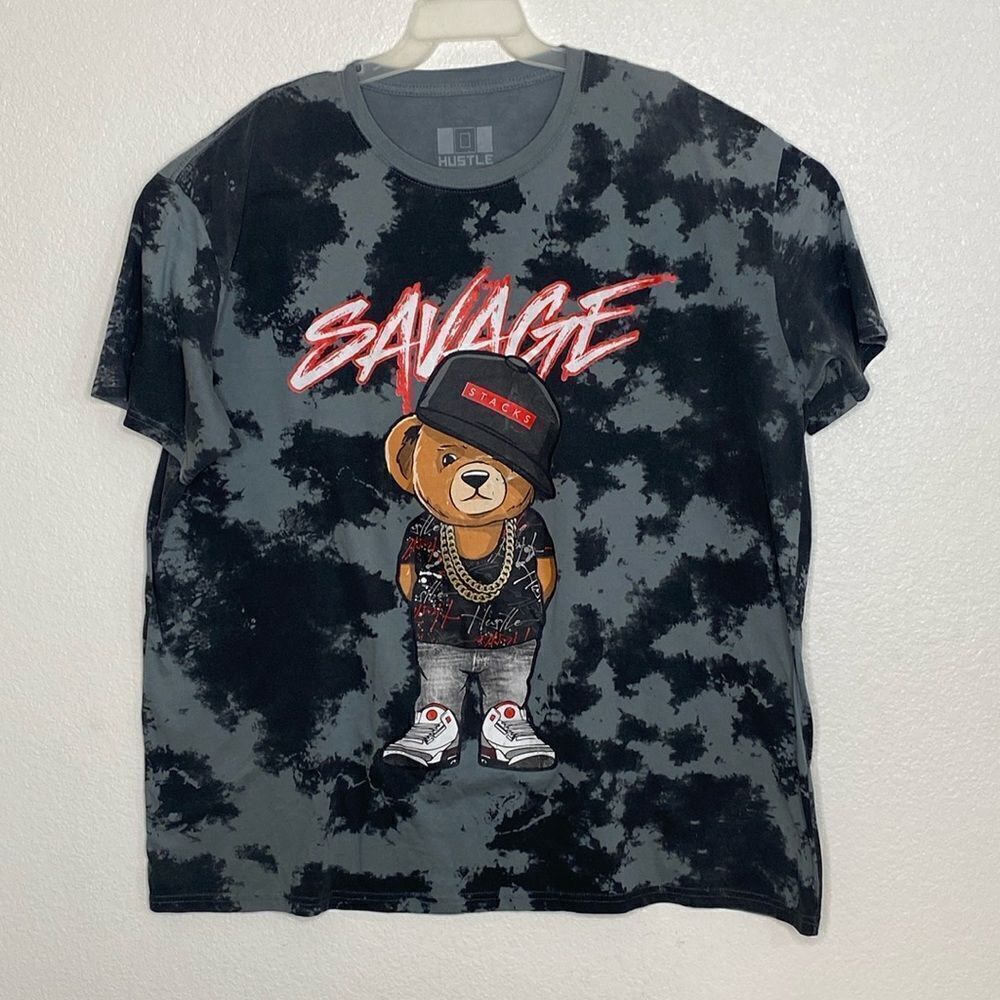 Hustle Savage Men’s T Shirt Size 3XL